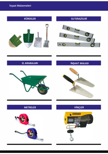 İNŞAAT EL ALETLERİ