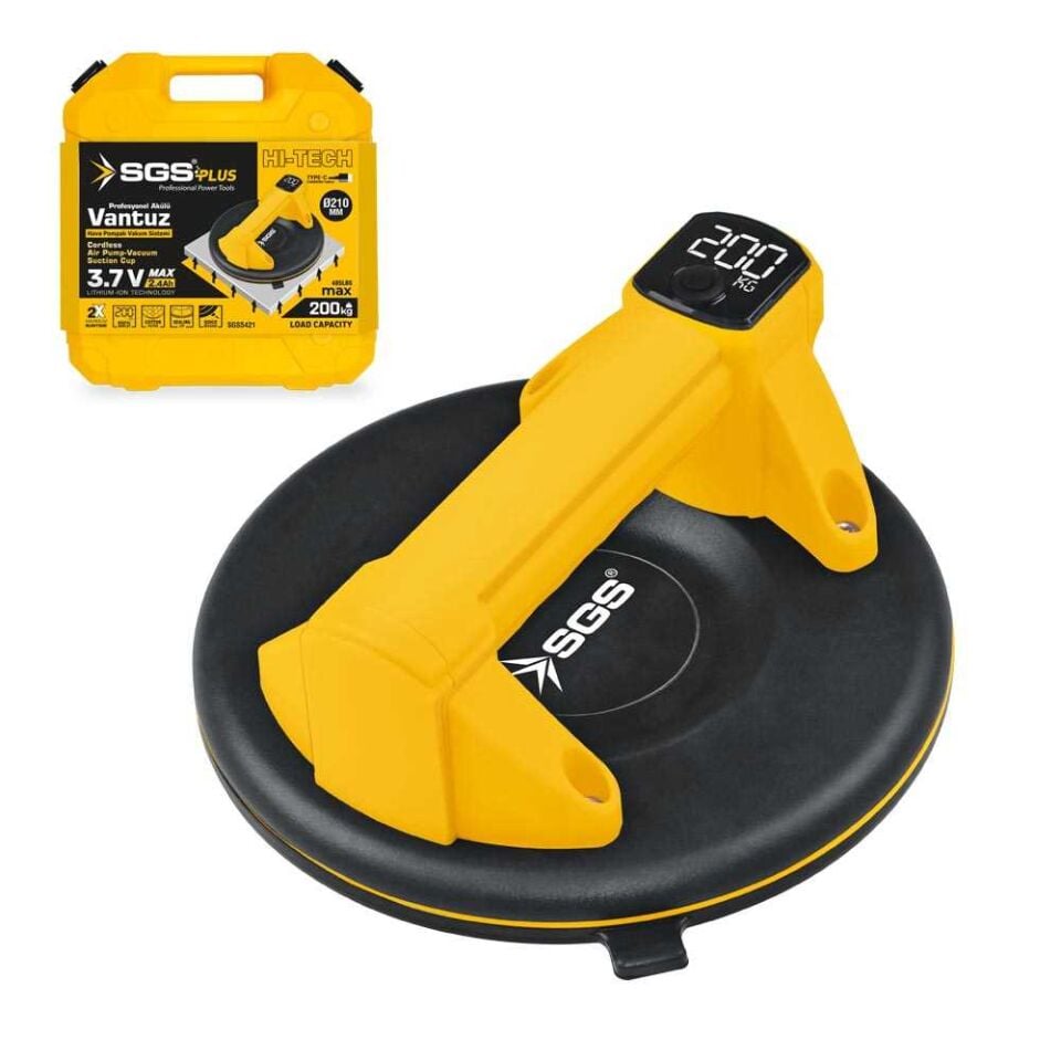 SGS AKÜLÜ VAKUMLU VANTUZ 3.7V 2.4 Ah (200Kg)