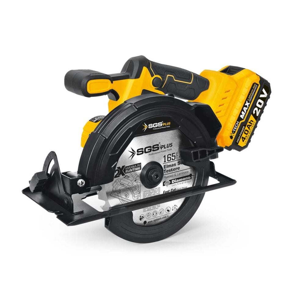 SGS AKÜLÜ SUNTA KESME MAKİNESİ SETİ 165 MM 1*4.0 Ah (KÖMÜRSÜZ MOTOR) SGS 5541