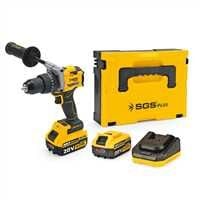 SGS AKÜLÜ DARBELİ MATKAP SETİ 20 VOLT 130 Nm Tork 2*4.0Ah (KÖMÜRSÜZ MOTOR) SGS 5533