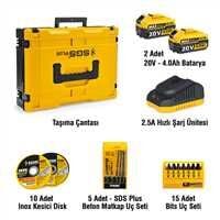 SGS COMBO SET 3 PARÇA (Darbeli Matkap/Kırıcı-Delici Matkap/Avuç Taslama Makinesi) SGS 5450