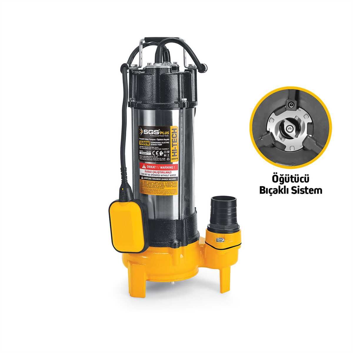 SGS FOSEPTİK DALGIÇ POMPA 1500W /2HP BIÇAKLI SGS 5376