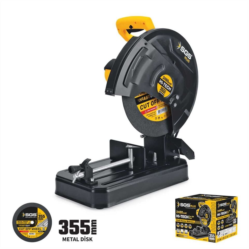 SGS METAL PROFİL KESME MAKİNESİ 355 MM 2480 WATT SGS 5275