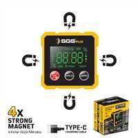 LAZER DİJİTAL AÇI ÖLÇER MIKNATISLI