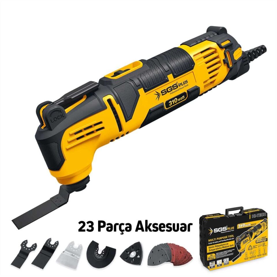 SGS MULTI-TOOLS KESİCİ VE RASPALAMA MAKİNESİ 310 Watt SGS 5255