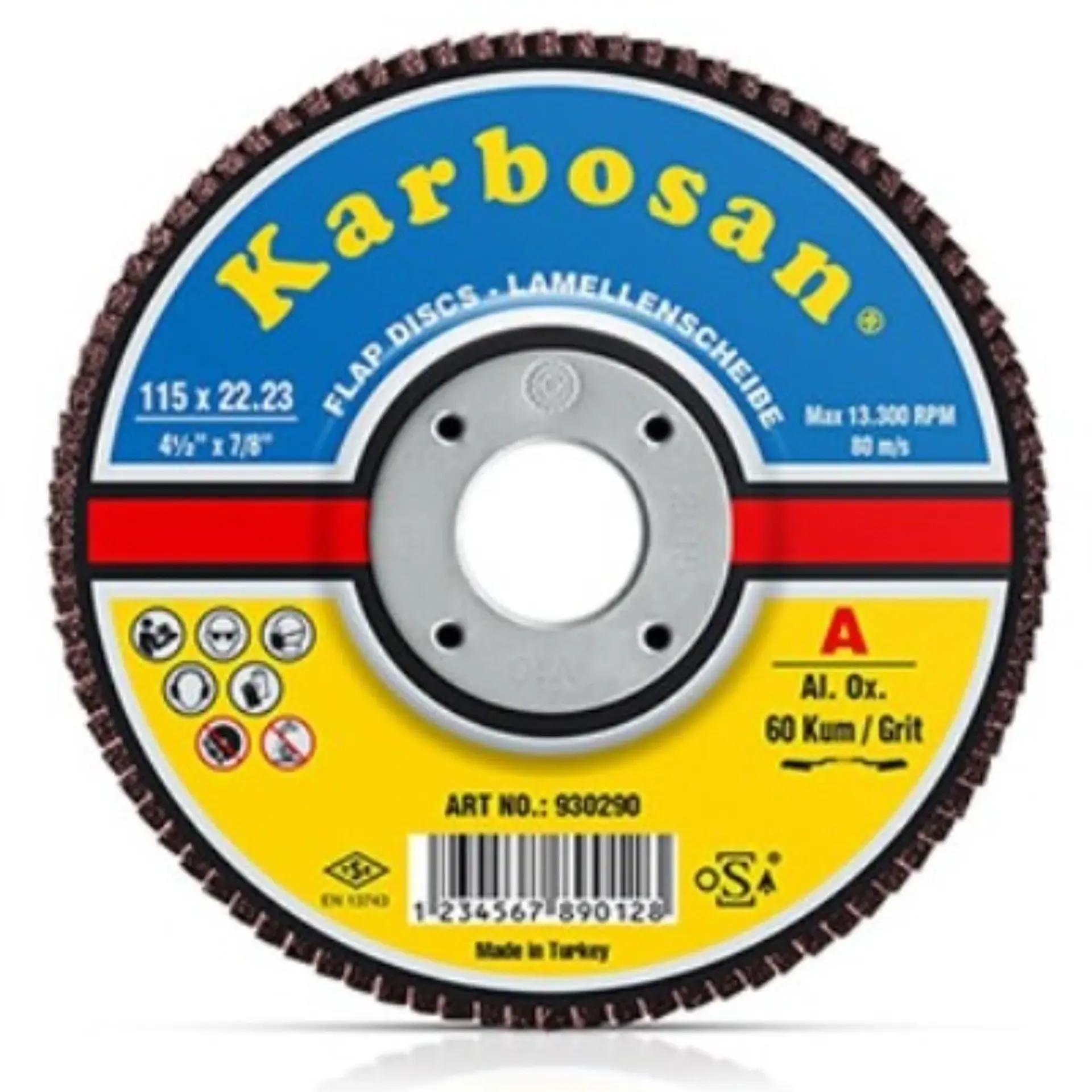 KARBOSAN FLAP DİSK 115MM 80 KUM