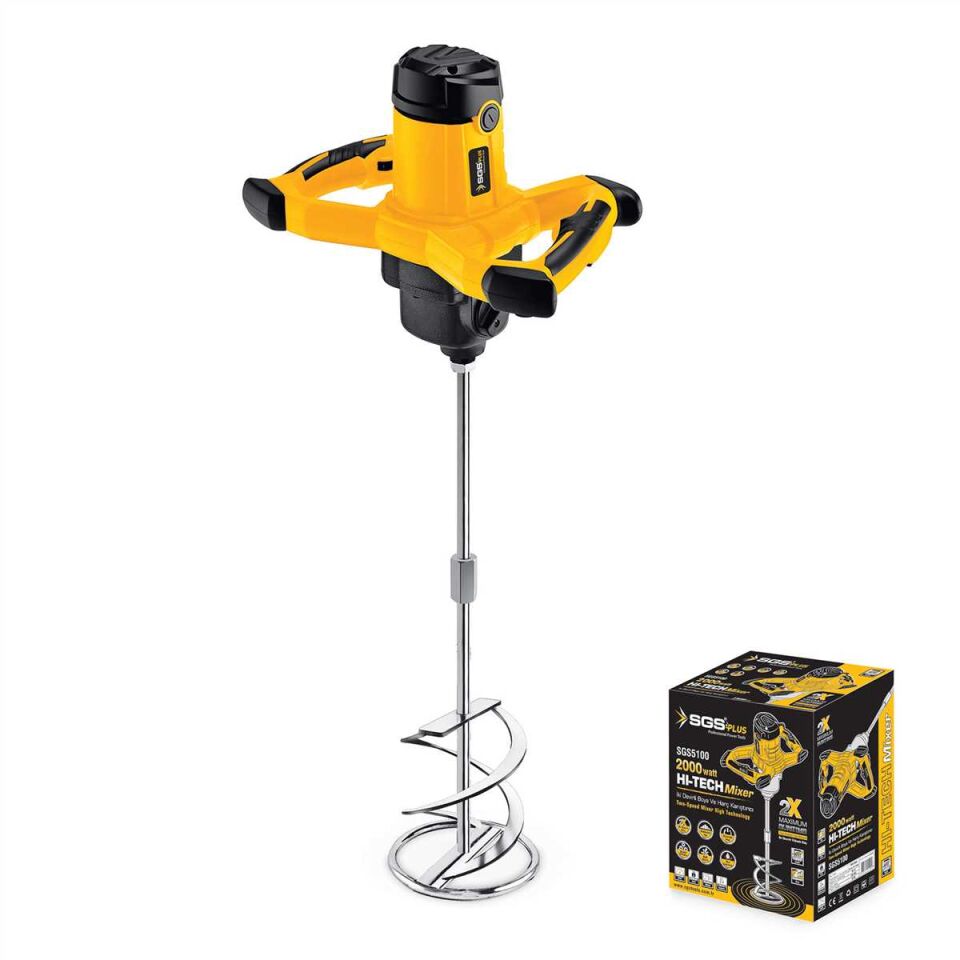 SGS BOYA VE HARÇ KARIŞTIRICI MIXER 2 VİTESLİ (2000 WATT) SGS 5100