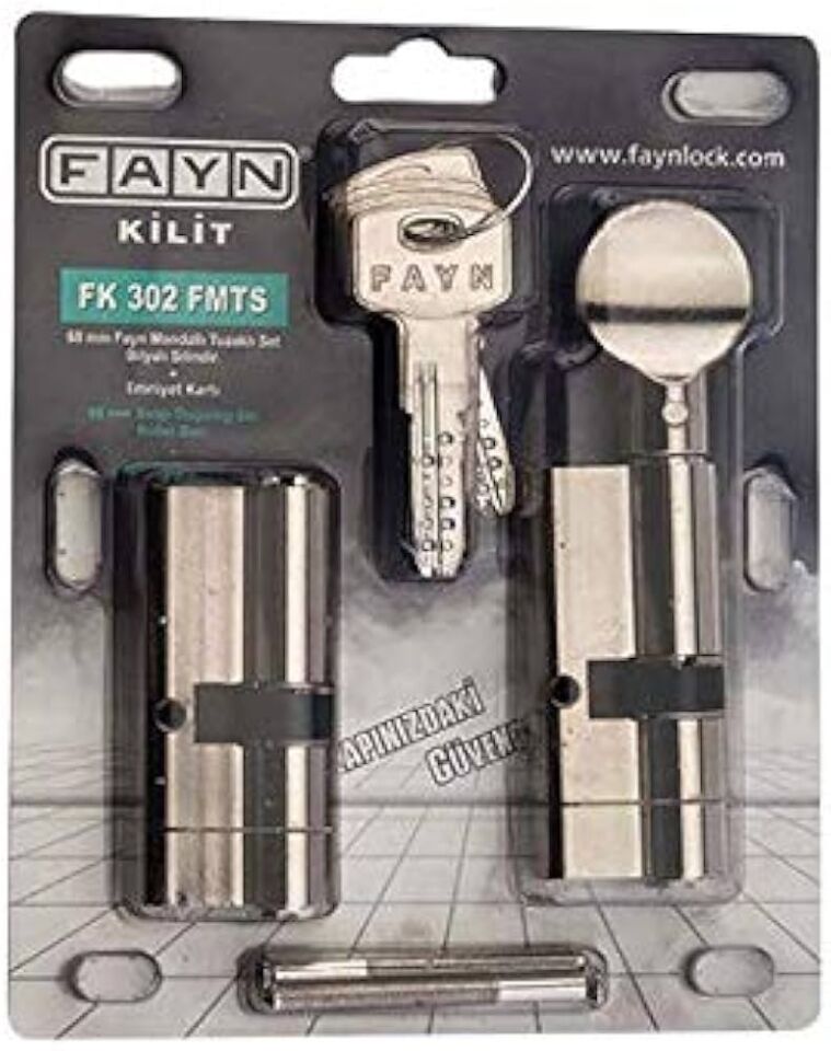 FAYN KİLİT FK 302 FT TUZAKLI BİLYALI  2'li SET