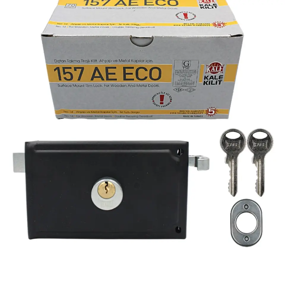 KALE TRAJLI DEMİR KAPI KİLİDİ ESKİ TİP 157AE ECO KARE