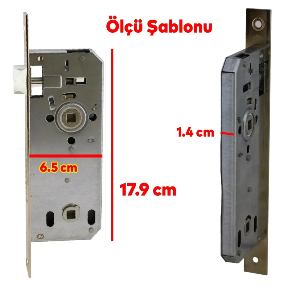 KALE 169 R WC İÇ KAPI KİLİDİ 35 MM NİKEL