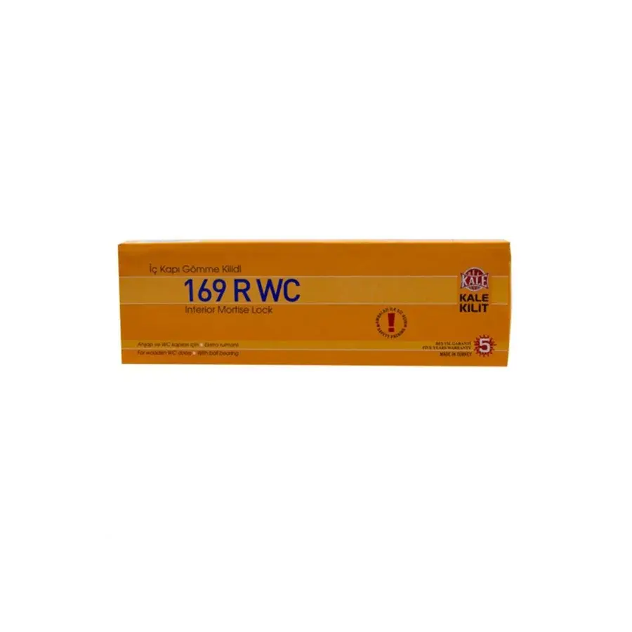 KALE 169 R WC İÇ KAPI KİLİDİ 35 MM NİKEL OVAL