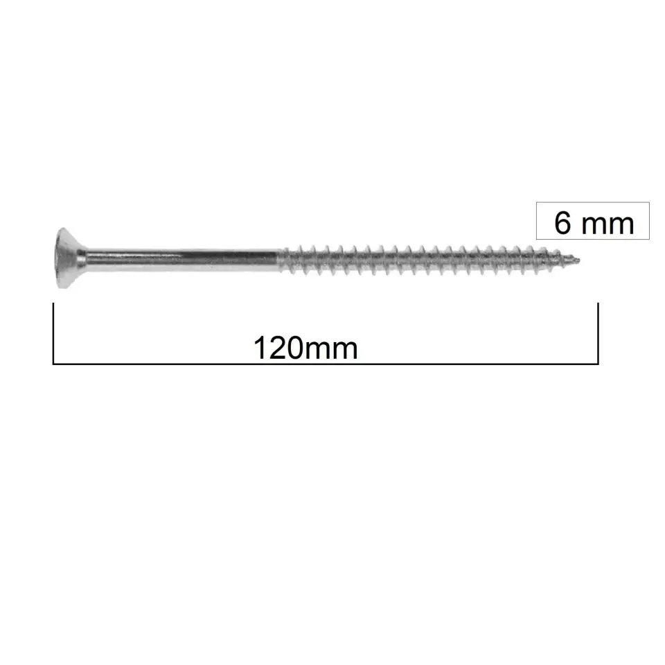 MERİDYEN SUNTA VİDASI 6x120 (50 AD.)