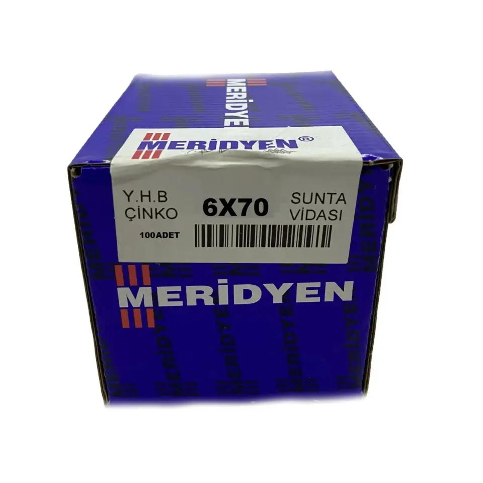 MERİDYEN SUNTA VİDASI 6x70 (100 AD.)