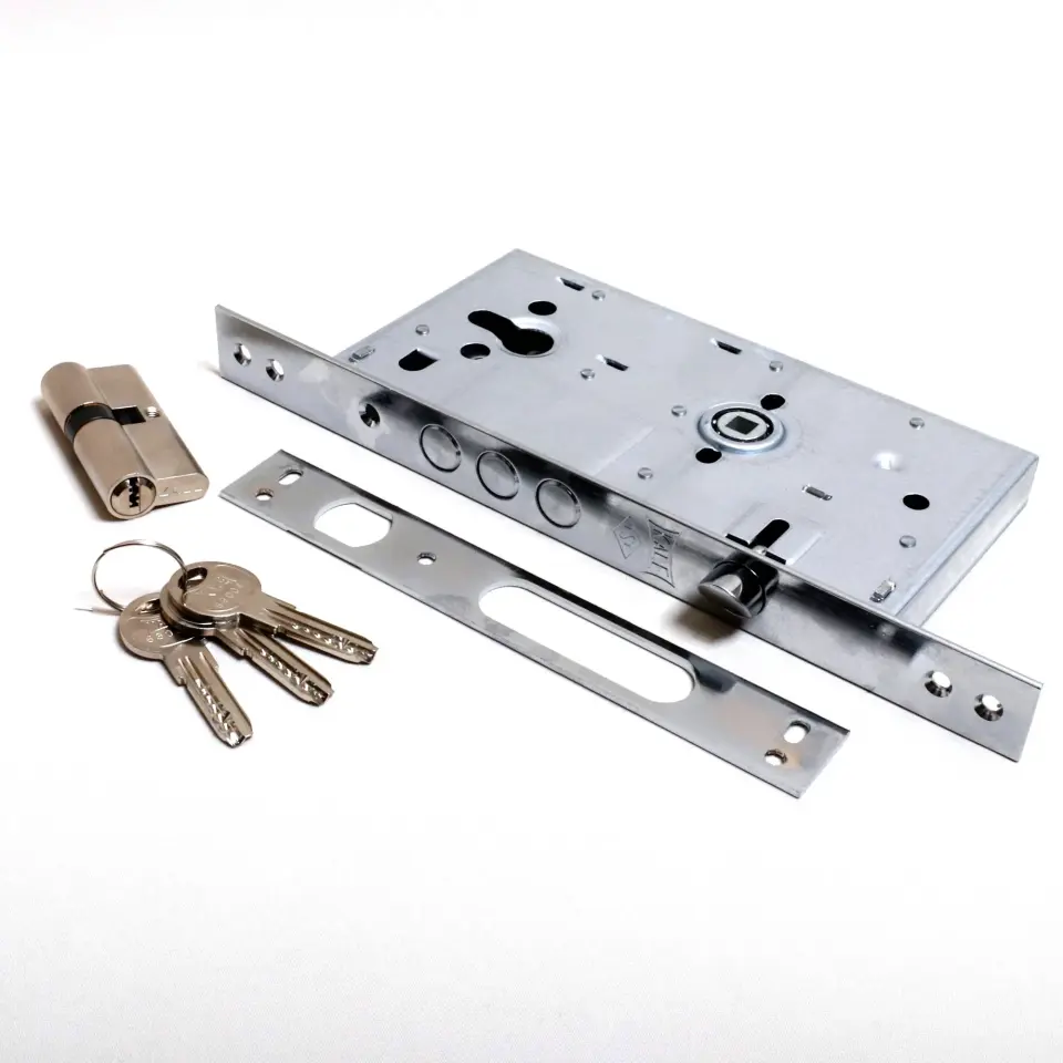 KALE MONOBLOK ÇELİK KAPI KİLİDİ 252R/SN NİKEL