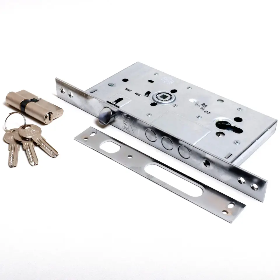 KALE MONOBLOK ÇELİK KAPI KİLİDİ 252R/SN NİKEL