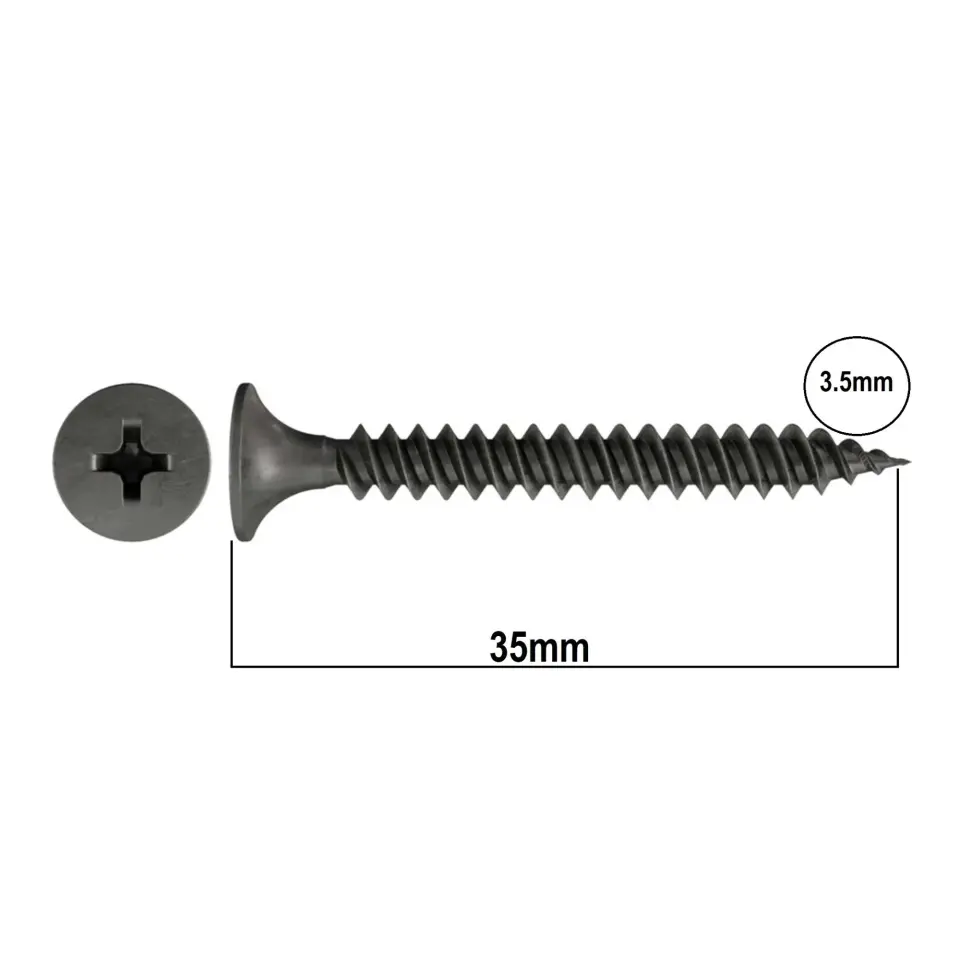 MERİDYEN ALÇIPAN VİDASI SİVRİ 3.5x35 (1000 AD.)