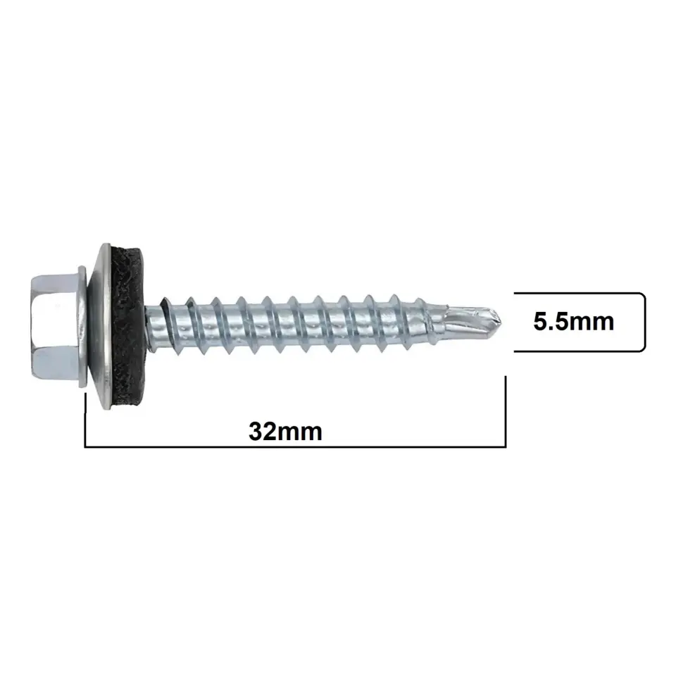 MERİDYEN TRAPEZ ÇATI VİDASI 5.5x32 (500 AD.)