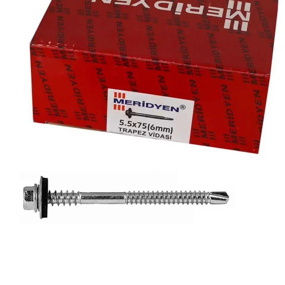 MERİDYEN TRAPEZ ÇATI VİDASI 5.5x75 (200 AD.)