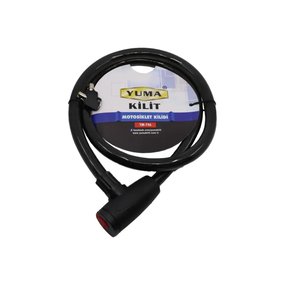 YUMA MOTOR BİSİKLET KİLİDİ 20X150 CM YM-746