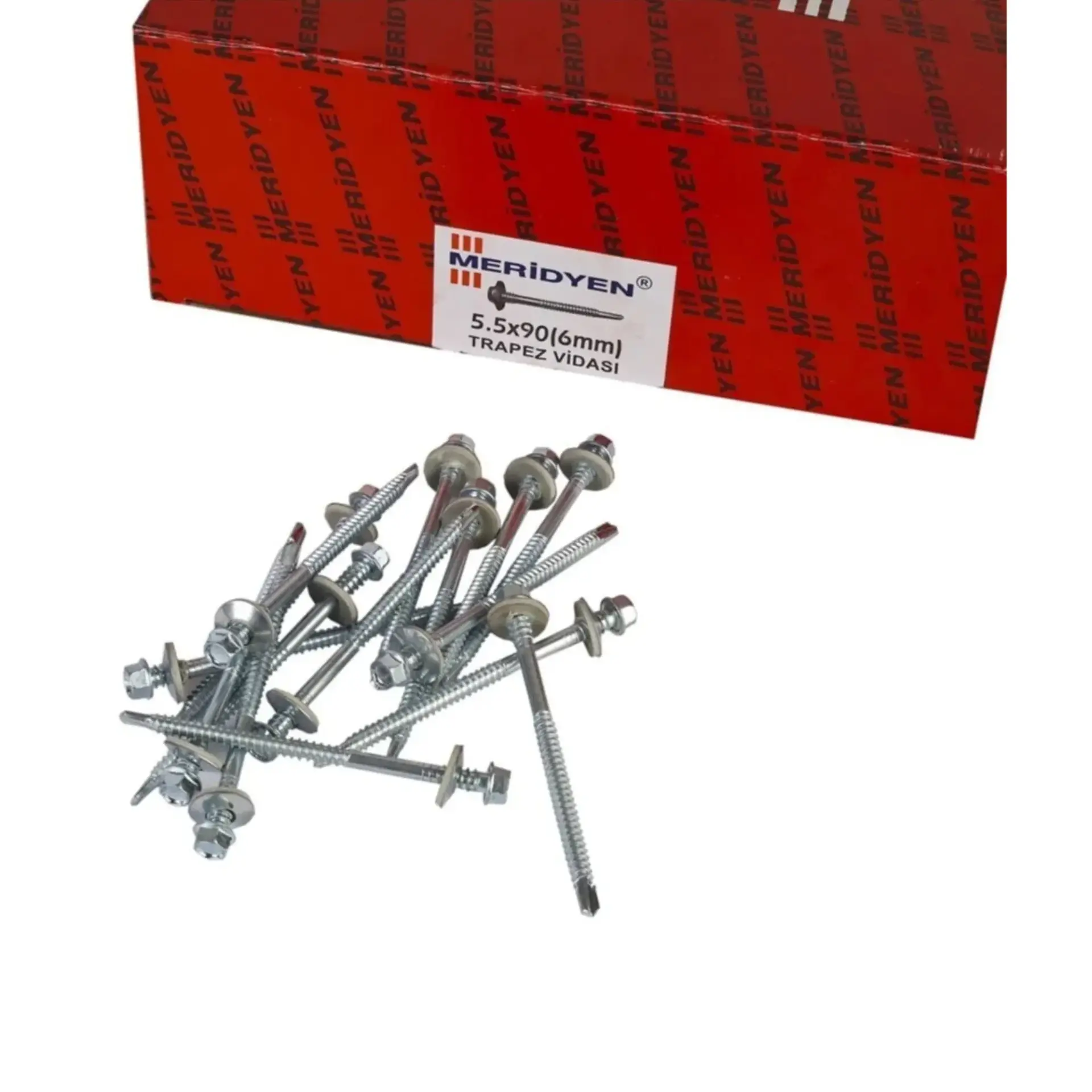 MERİDYEN TRAPEZ ÇATI VİDASI 5.5x90 (200 AD.)