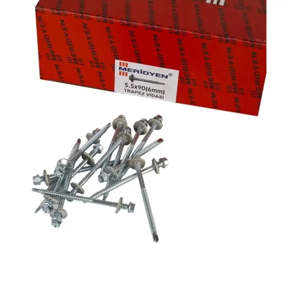 MERİDYEN TRAPEZ ÇATI VİDASI 5.5x90 (200 AD.)
