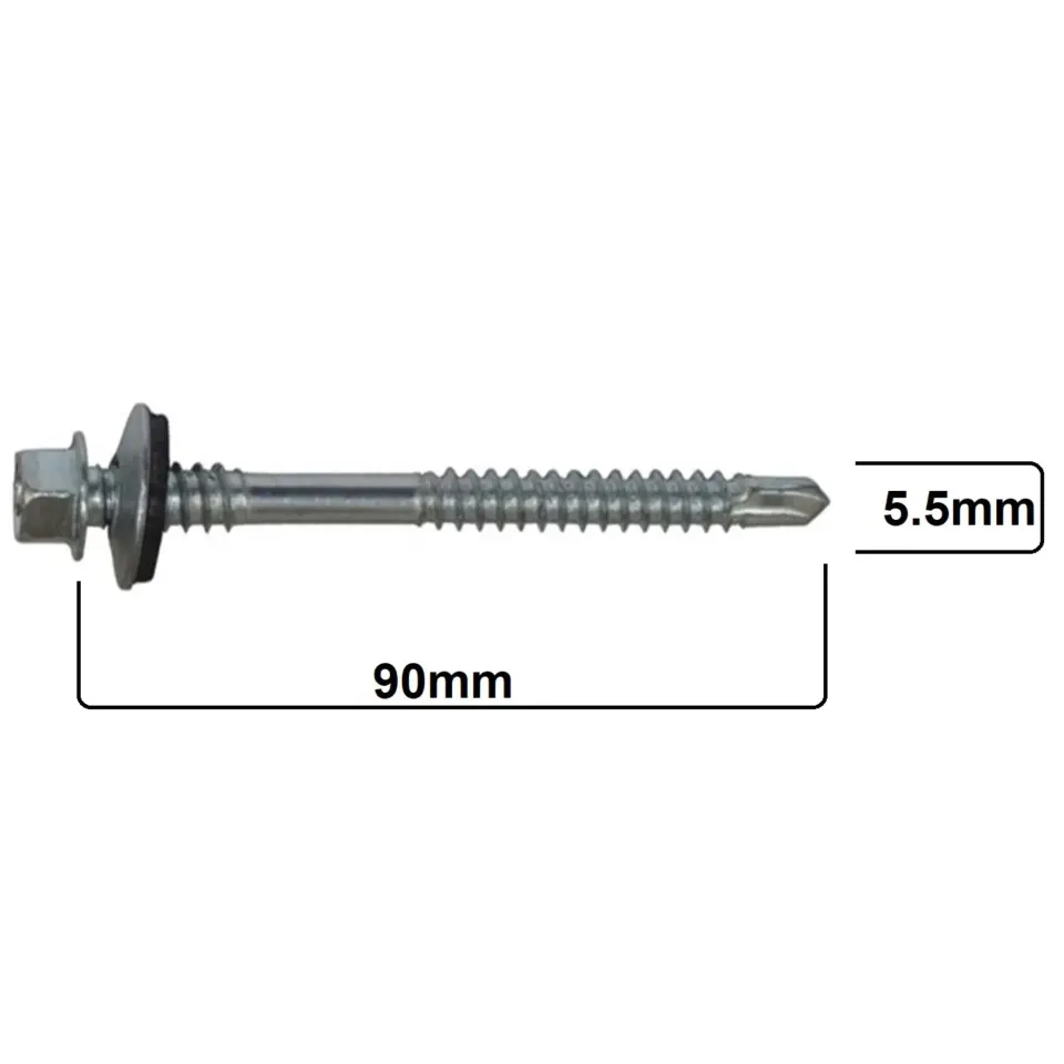 MERİDYEN TRAPEZ ÇATI VİDASI 5.5x90 (200 AD.)