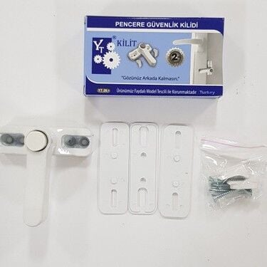 YT PENCERE GÜVENLİK KİLİDİ BEYAZ