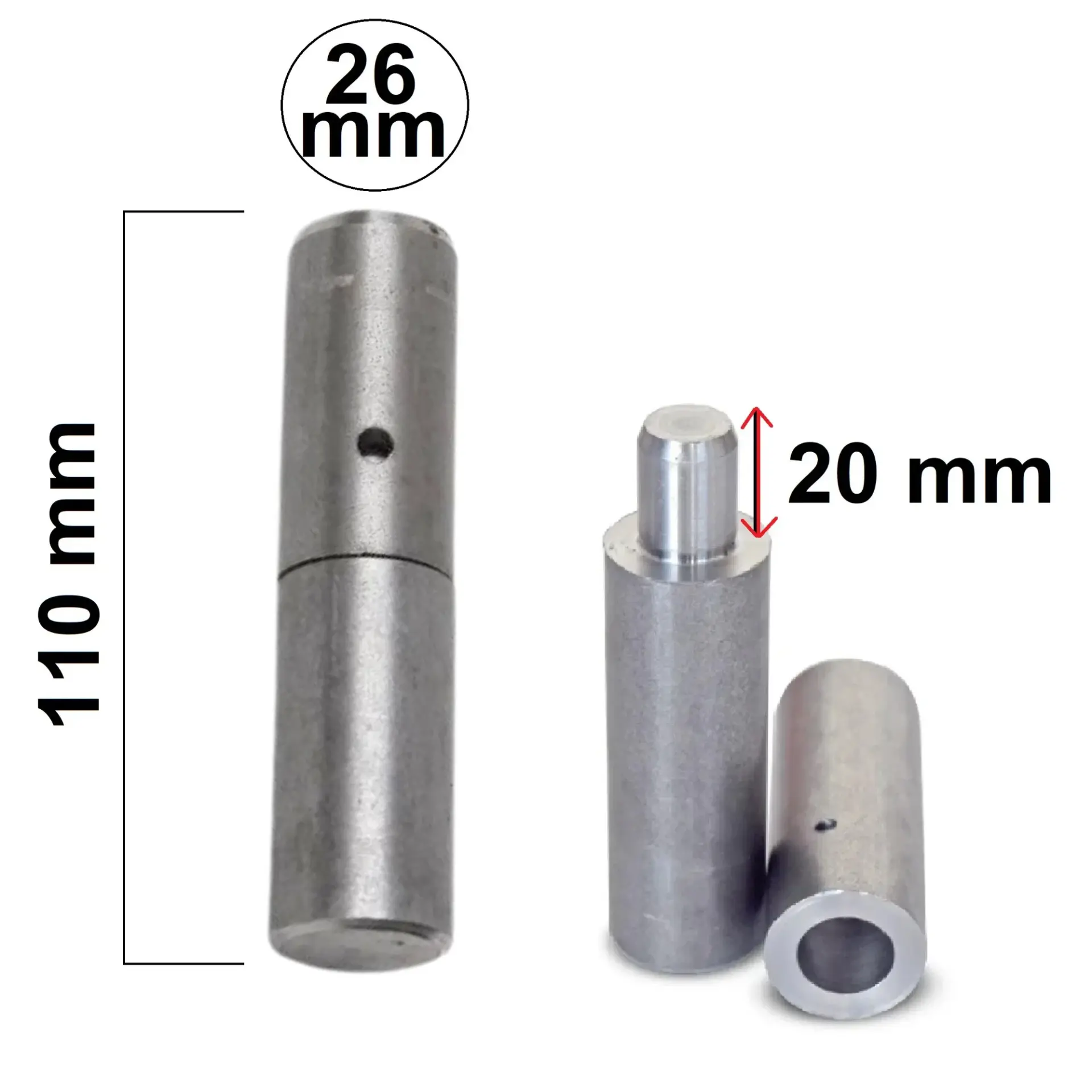 MİL MENTEŞE 26 MM