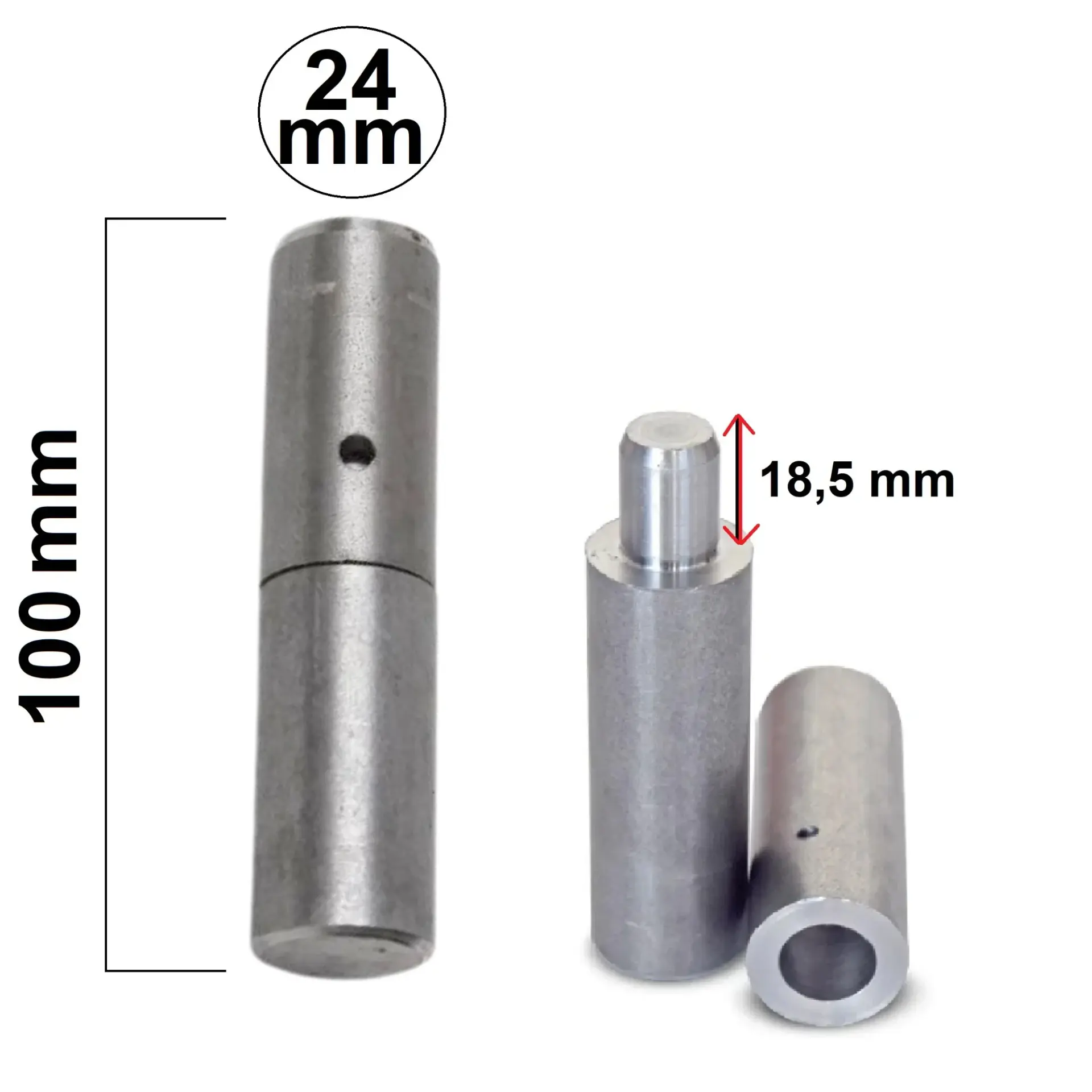 MİL MENTEŞE 24 MM