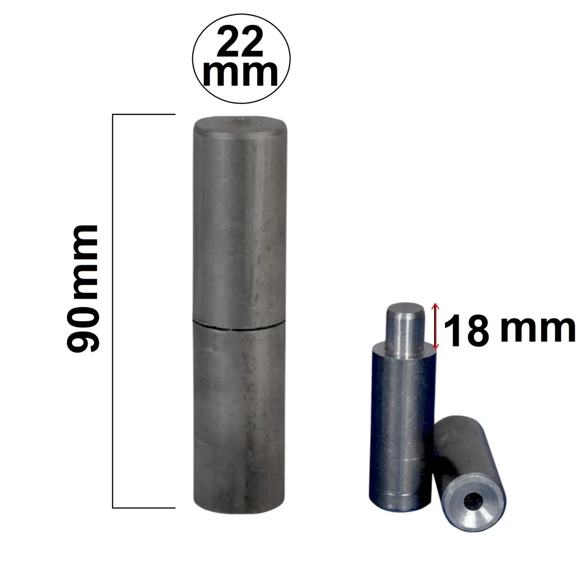 MİL MENTEŞE 22 MM