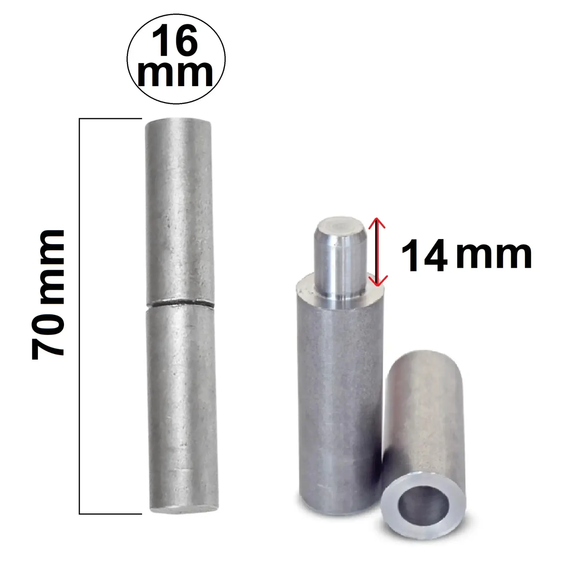 MİL MENTEŞE 16 MM