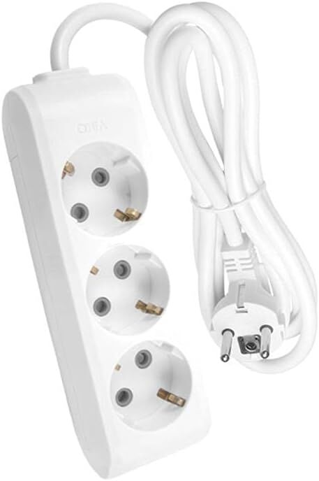 VİKO 3 LÜ TOPRAKLI PRİZ 3 METRE BEYAZ