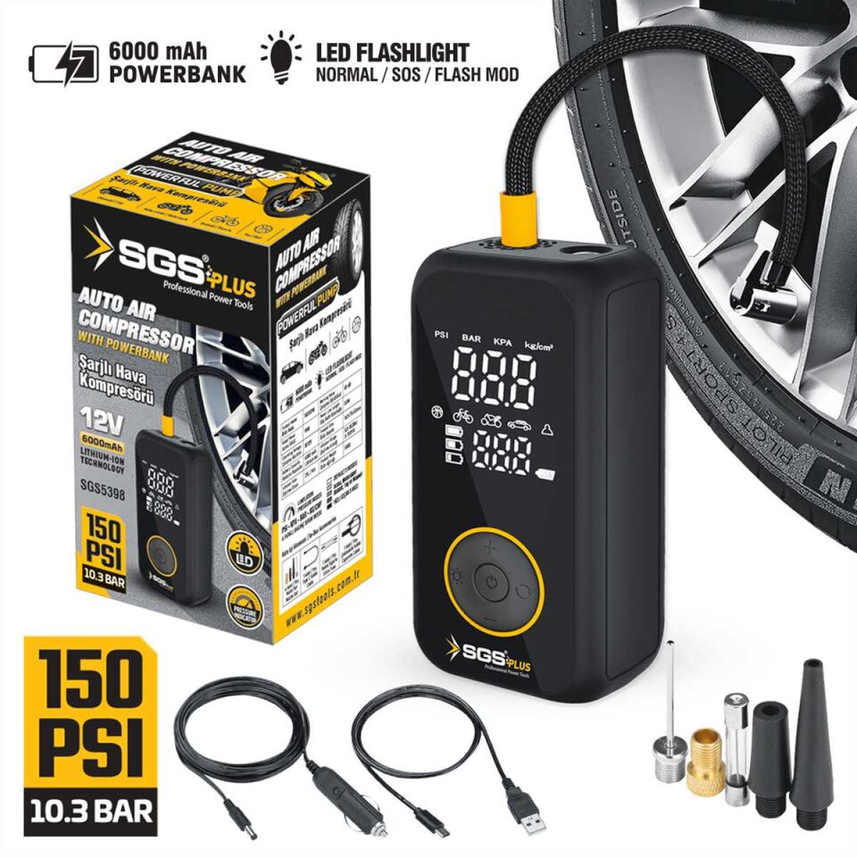 SGS ŞARJLI HAVA KOMPRESÖRÜ SGS 5398