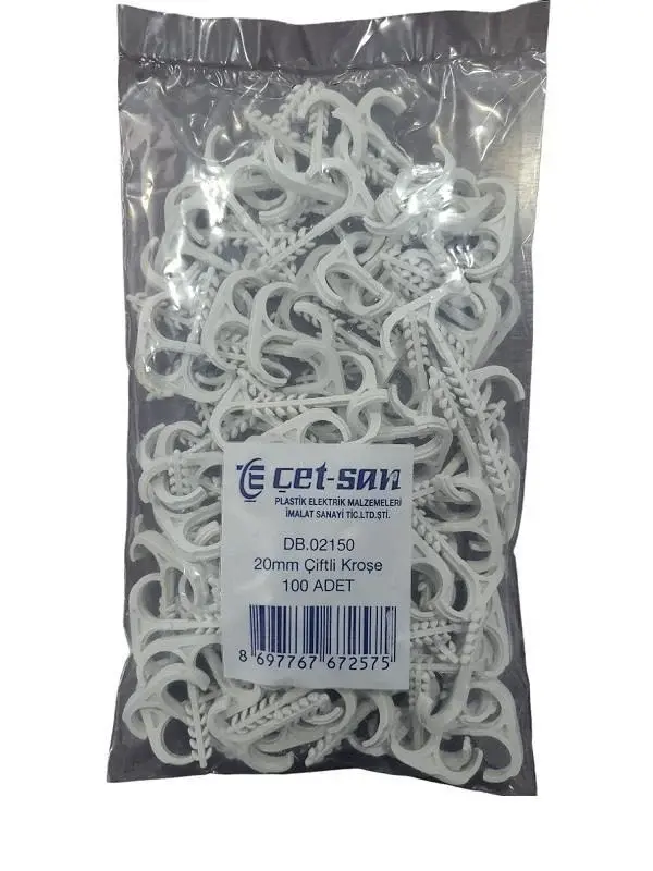 ÇETSAN ÇİFTLİ KROŞE 20 MM 100 ADET