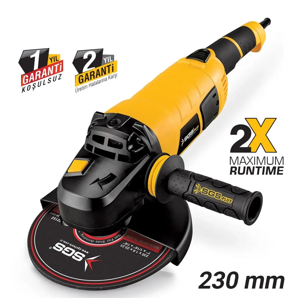 SGS TAŞLAMA MAKİNASI 230 MM 2500W SGS 5117