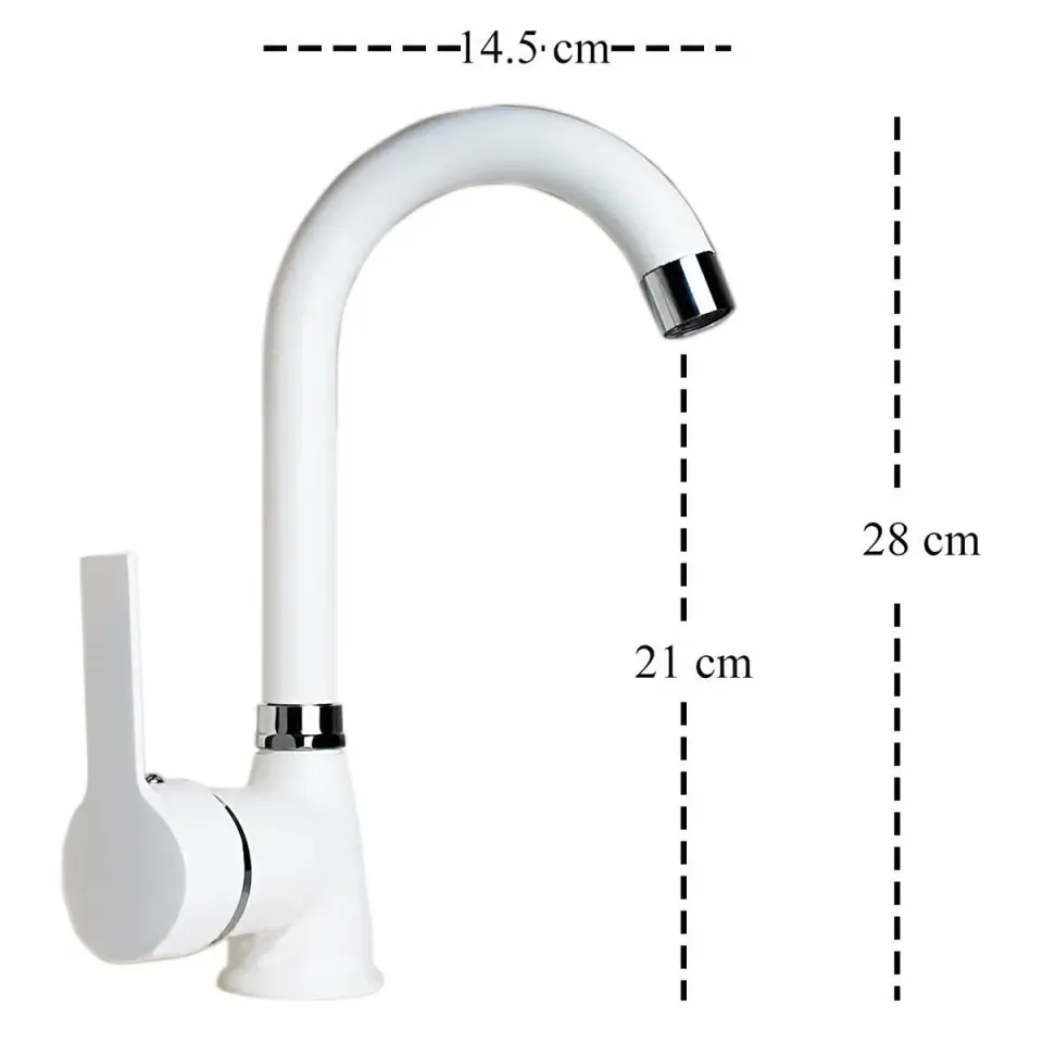 DELTA BEYAZ LAVABO BATARYASI