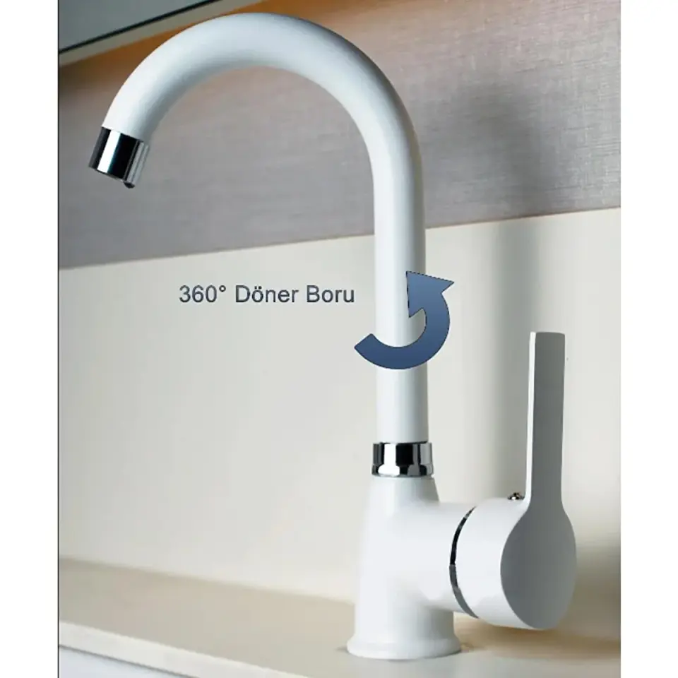 DELTA BEYAZ LAVABO BATARYASI