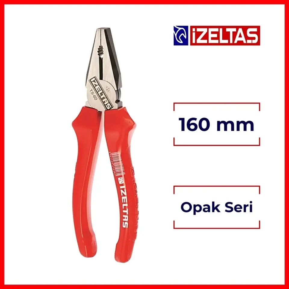 İzeltaş Kombine Pense Opak Seri 160 mm