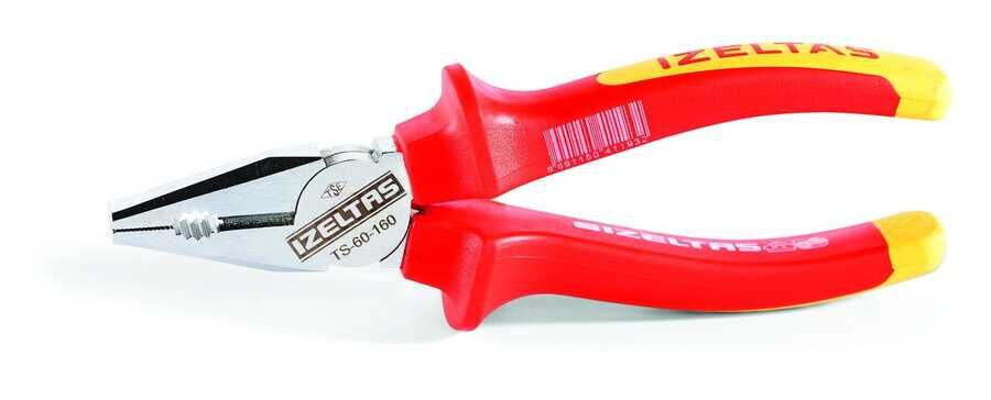 İzeltaş İzoleli Elektrikçi Kombine Pense 1000 Volt 180 MM