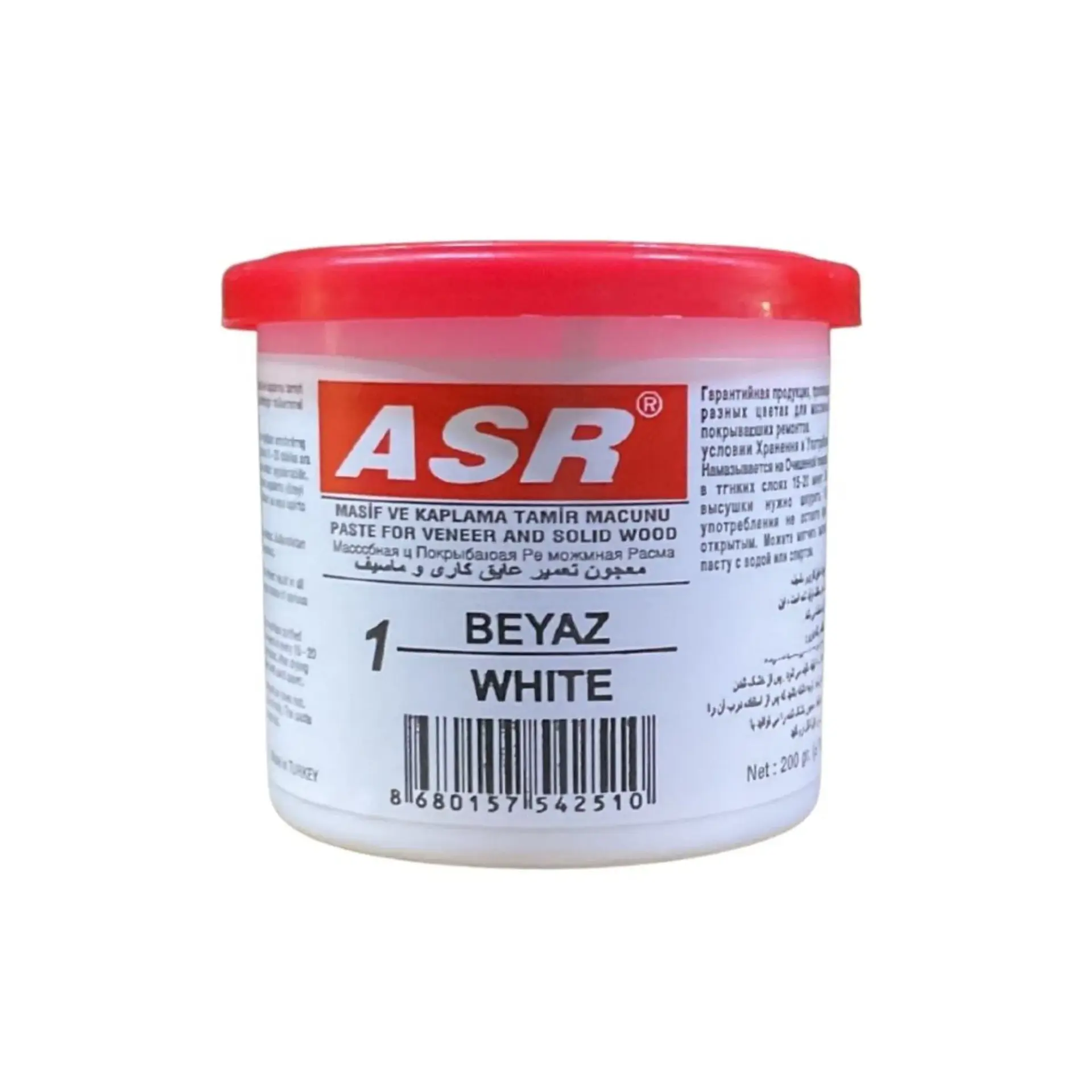 ASR TAMİR MACUNU 200 GR BEYAZ