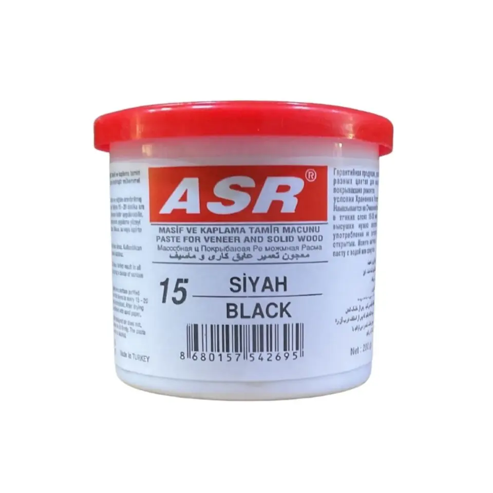 ASR TAMİR MACUNU 200 GR SİYAH