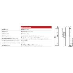 KALE 222 PASLANMAZ AYNALI ELEK. KİLİT