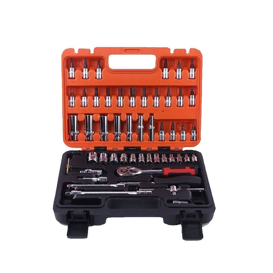 53 Parça 14 Cırcırlı Lokma Anahtar Takımı Bits Uç Seti
