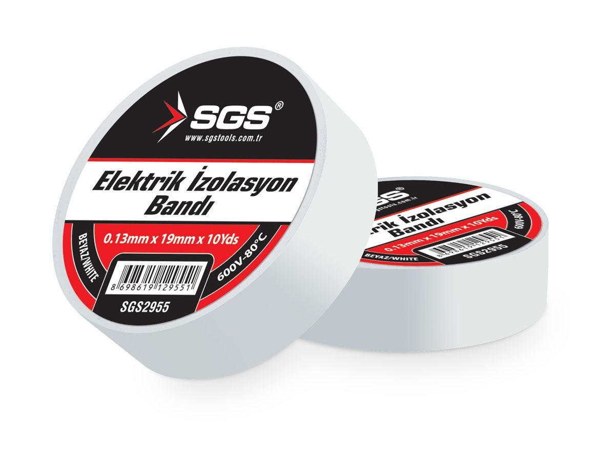 ELEKTRİK İZOLASYON BANDI BEYAZ 19MM*10YRD