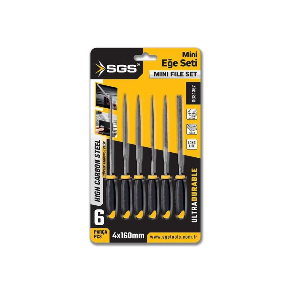 SGS 6 PARÇA MİNİ EĞE SETİ 4*160 MM