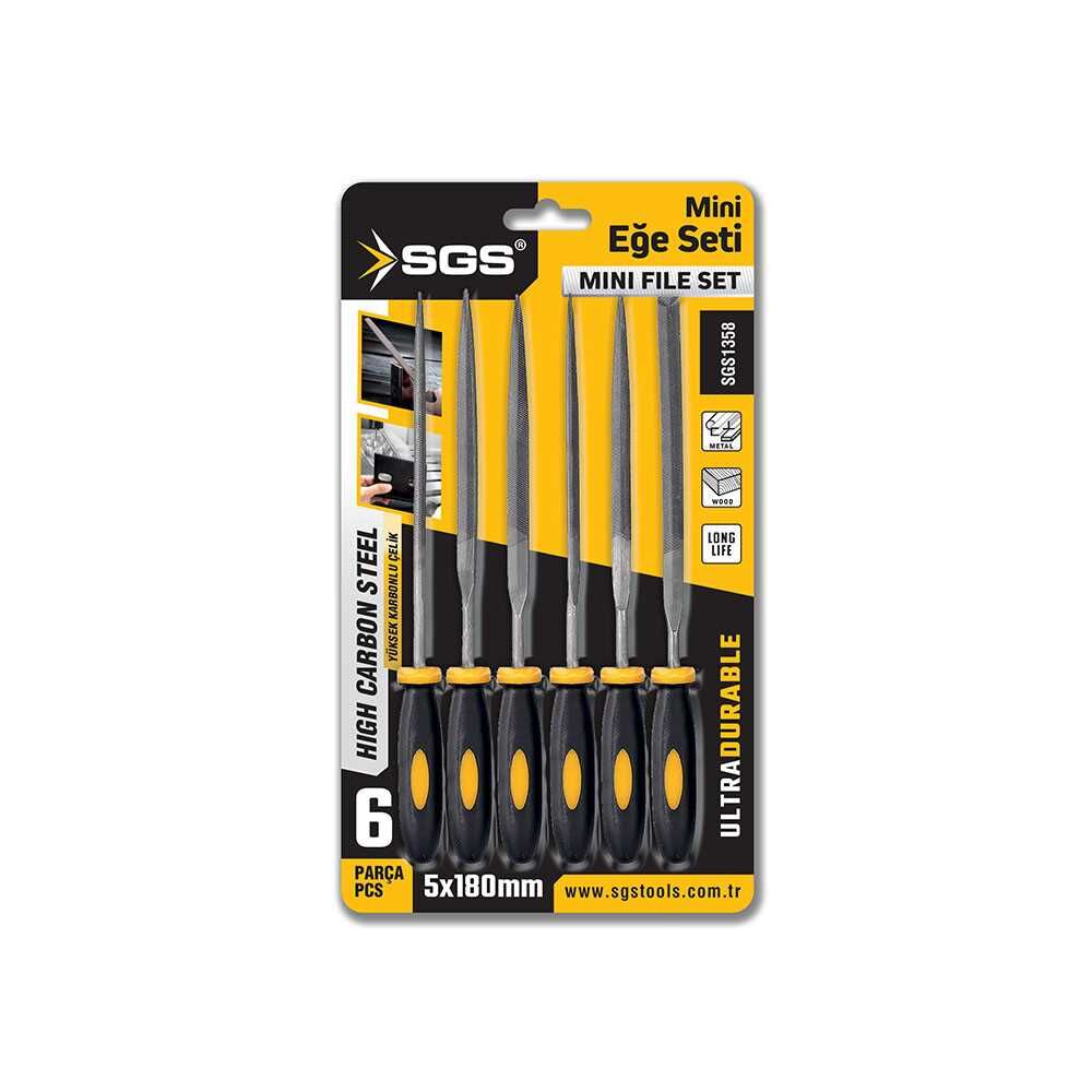 SGS 6 PARÇA MİNİ EĞE SETİ 5*180 MM