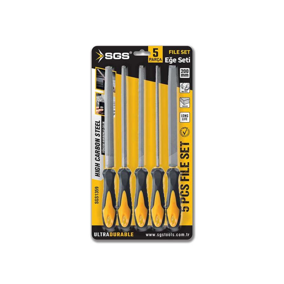 SGS 5 PARÇA EĞE SETİ 8''-200 MM