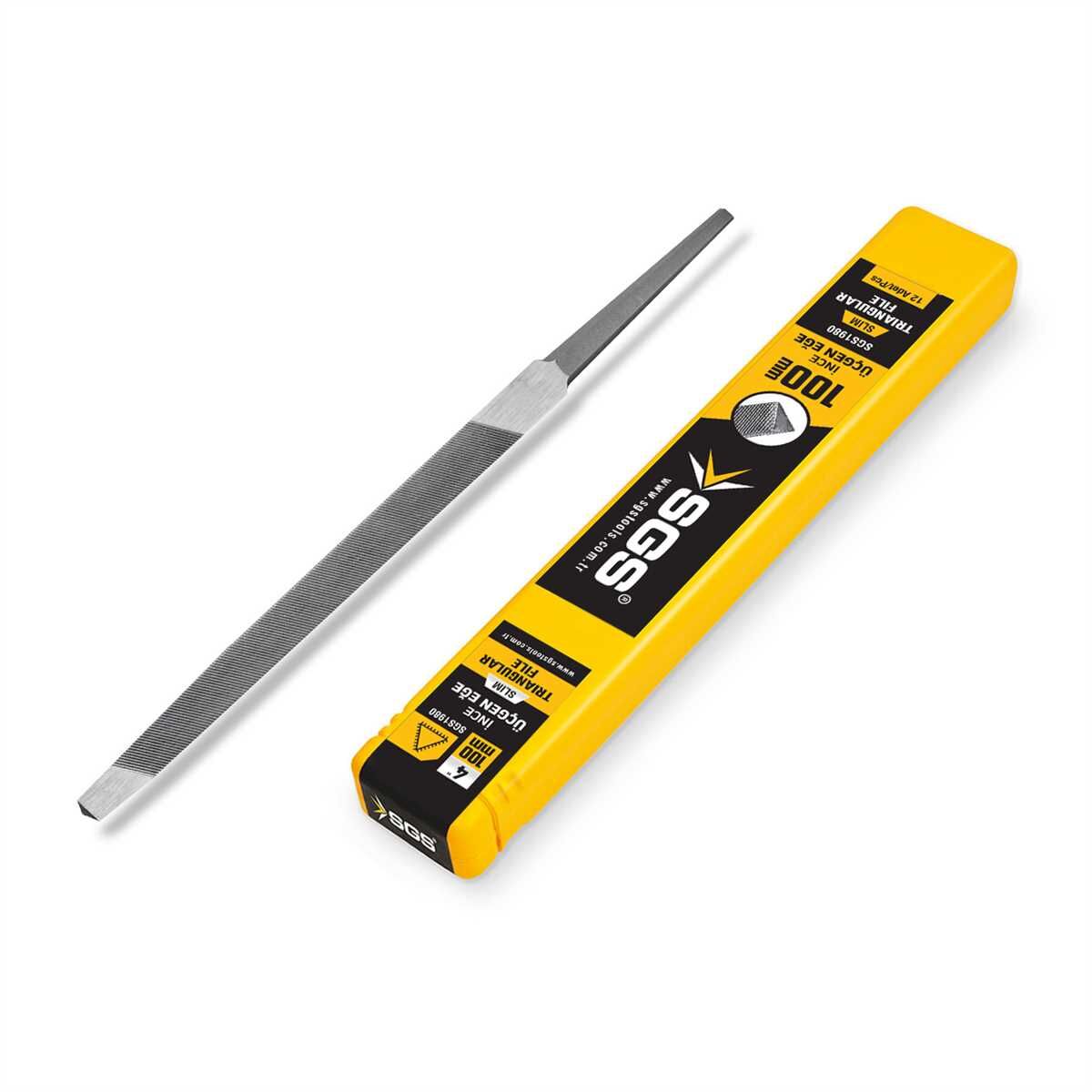 SGS ÜÇGEN EĞE SLIM İNCE DİŞ 100 MM 4''