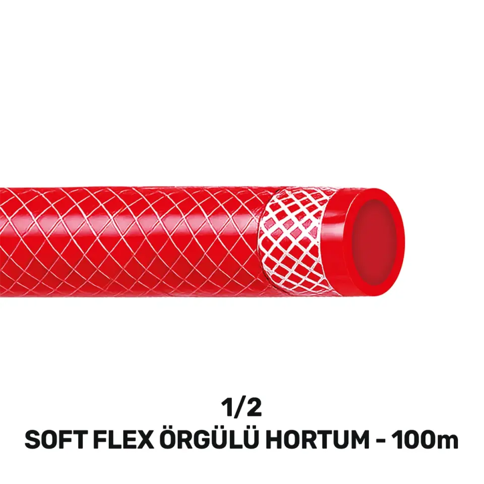 SGS 1/2 SOFTFLEX ÖRGÜLÜ HORTUM 100 MT SGS 4342