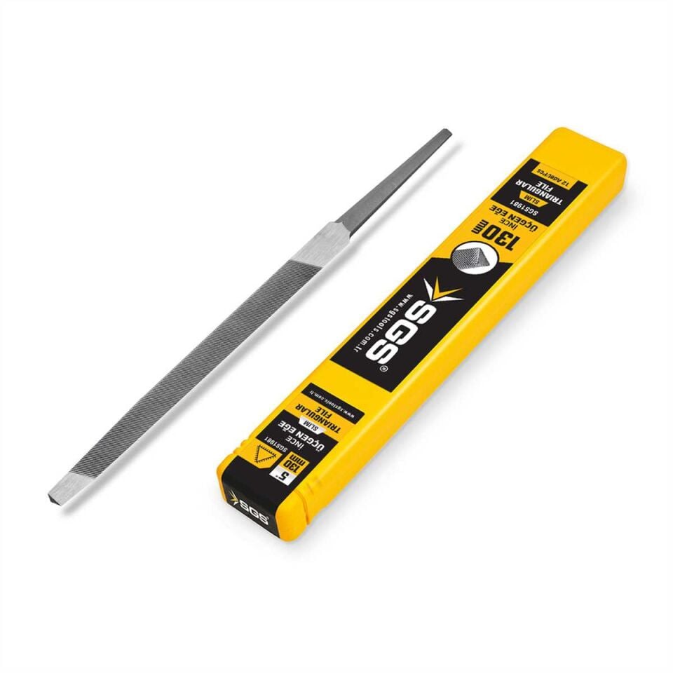 SGS ÜÇGEN EĞE SLIM İNCE DİŞ 130 MM 5''